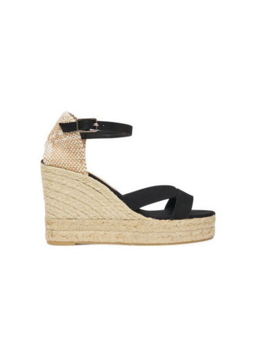 Castaner női espadrillák, 025761-100, textil, 36 EU, fekete