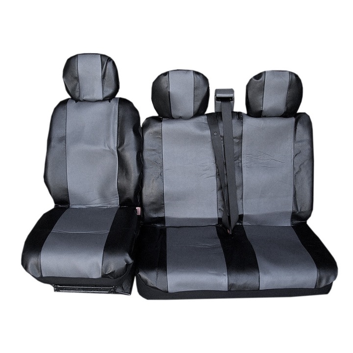 Set huse scaune, culoare gri-negru