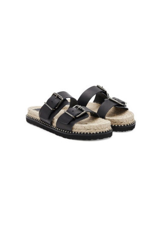 Castaner női espadrillák, 025673-100, Természetes bőr, 41 EU, Fekete