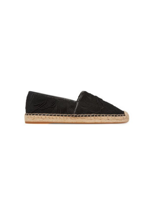 Női espadrilles Karl Lagerfeld, KL80121A, Textil, 41 EU, Fekete