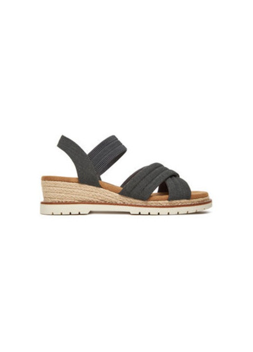 Skechers női espadrillák, 114685, textil, 37.5 EU, szürke