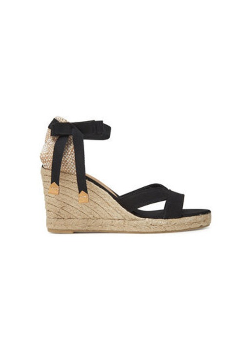 Castaner női espadrillák, 025676-100, textil, 39 EU, fekete