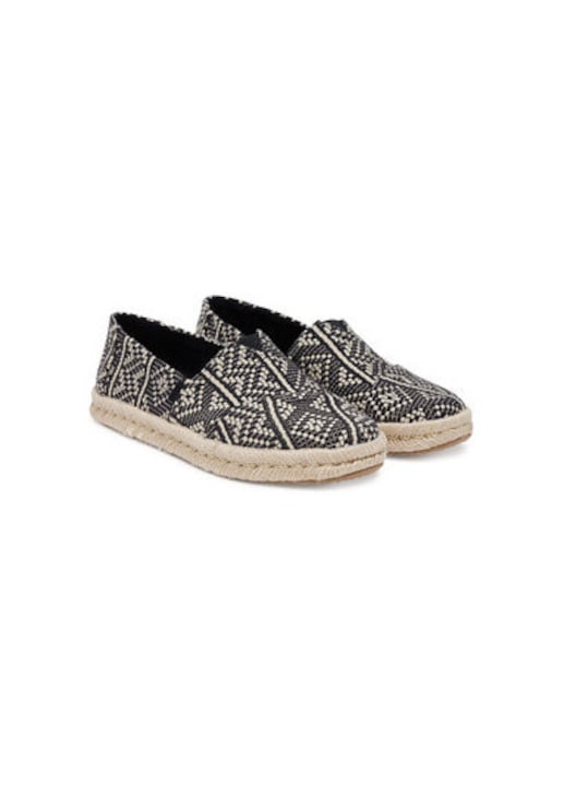 Toms női espadrillák, 10021886, textil, 36 EU, fekete