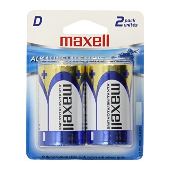 Алкални батерии Maxell D/LR20, комплект от 2, 1.5V