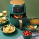 Friteuza cu Aer Cald Vivendo® S-18 Air Fryer fara ulei, 2400W, 6L, LCD Touch, 6 Programe Presetate, Timer, Temperatura Reglabila 50–200°C, Verde