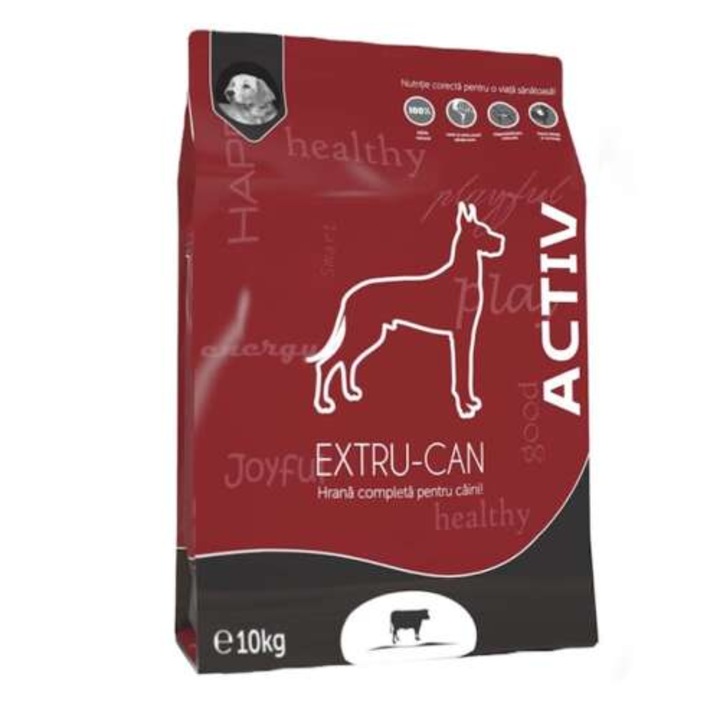 Hrana Uscata EXTRU-CAN Activ Vita Pentru Caini Adulti Activi 10Kg