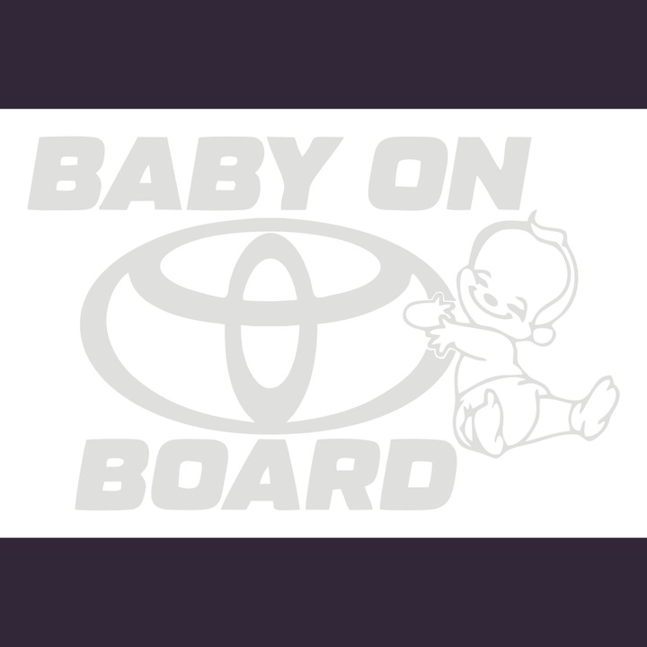 Autómatrica Baby O Board Toyota, 20 cm, fehér