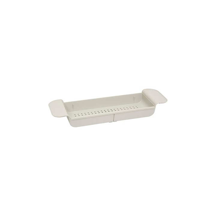 Raft cada Esybath, plastic, extensibil, bej, 55 x D. 17 x H. 7.2 cm