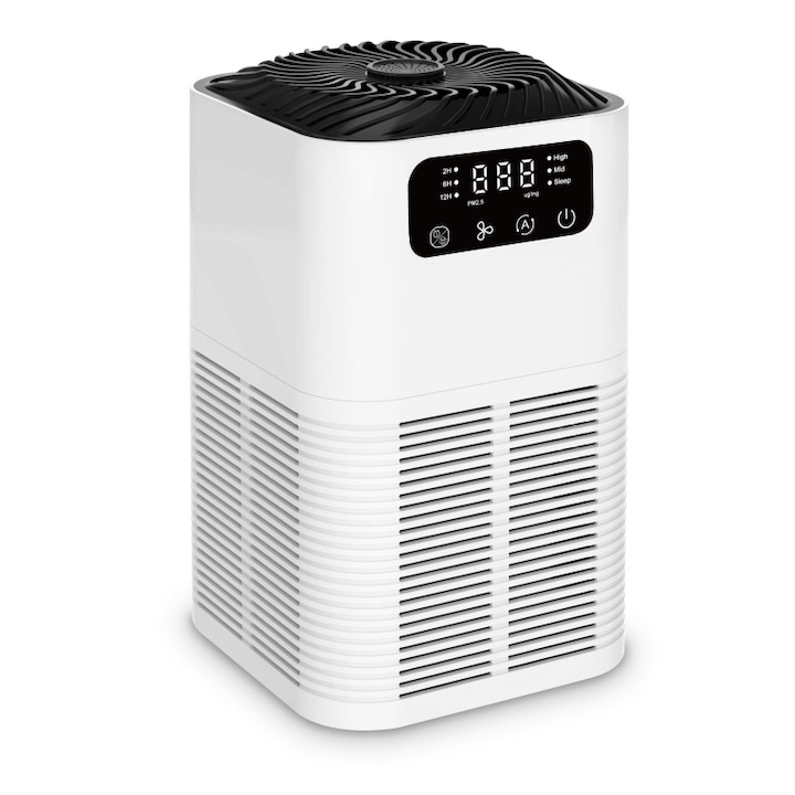 Purificator de Aer Maxi-Cosi Clean, HEPA H13, anti-alergii, lampa de veghe, 4 melodii, design elegant