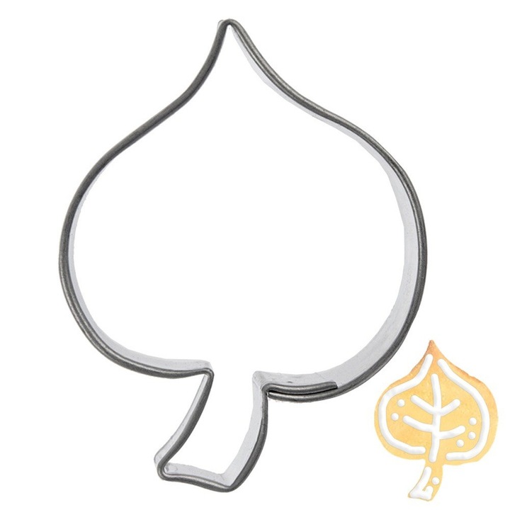 Forma prajituri, Artemis, lastare, 4x3cm, inox, argintie