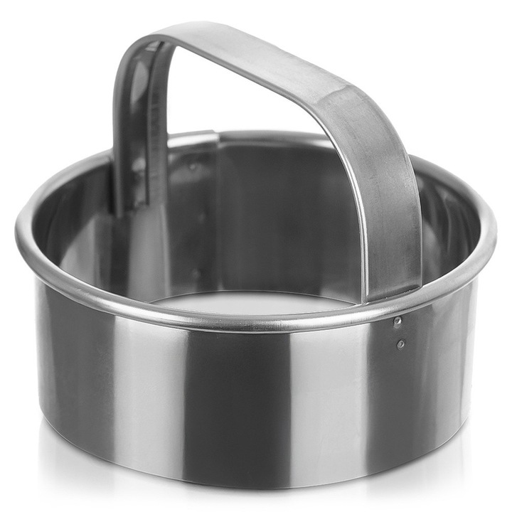 Decupator Pentru Fursecuri, Orion, 6x6x4.7 cm, Argintiu, Fabricat Din Otel Inoxidabil, Potrivit Pentru Spalare In Masina De Spalat Vase, Maner Pentru O Prindere Confortabila, Utilizare Universala