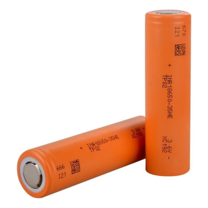 Acumulator Li-ion Tenpower INR18650-35HE, 3500mAh, 3.6V, Flat Top, 10A
