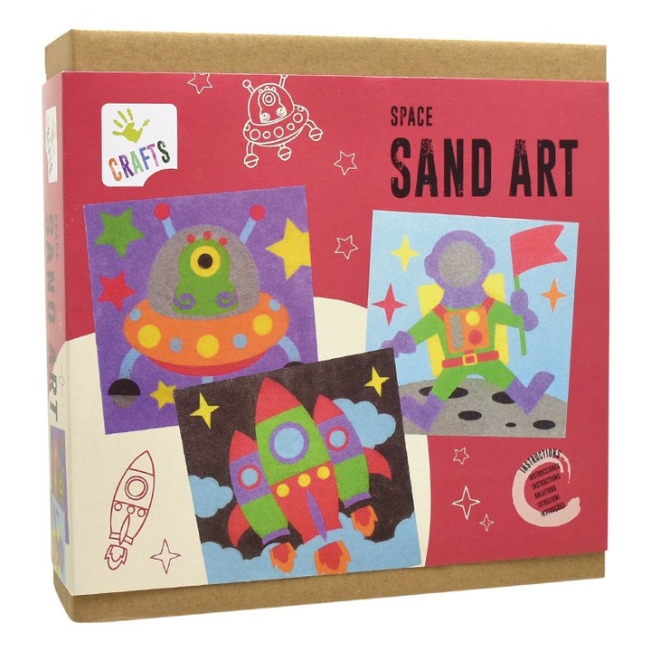 Set DYI Tablouri din nisip colorat, Spatiu Multicolor