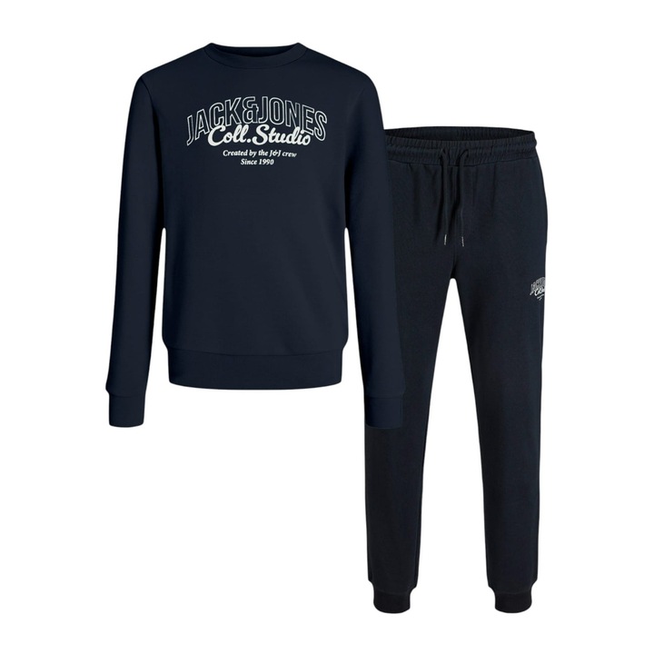 Trening JACK &JONES Makoto Sweat Set MP JNR 47908, Albastru inchis