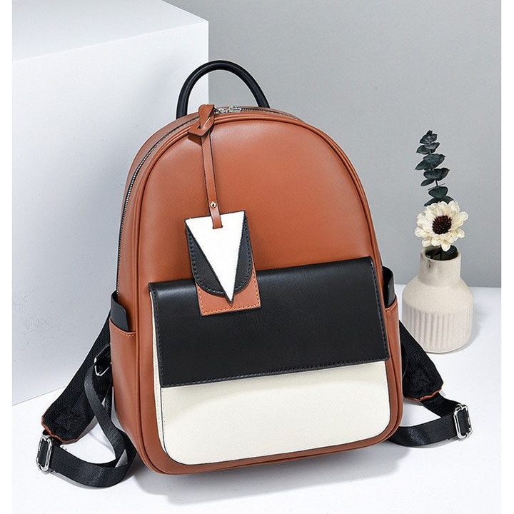 Rucsac dama, Gia SCB-26, Maro, 35x28x16cm