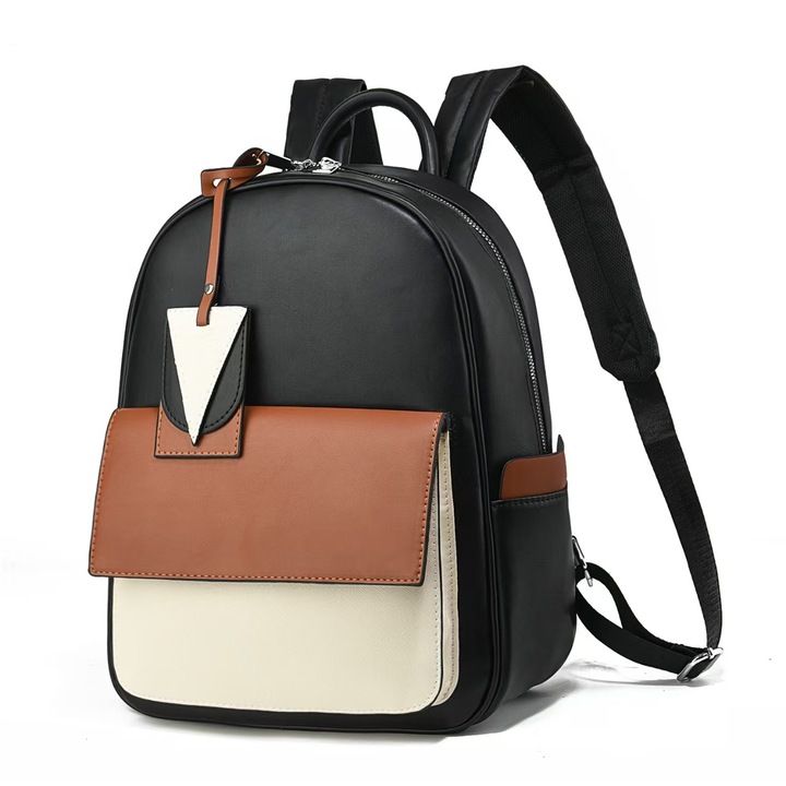 Rucsac dama, Xenia SCB-26, Negru, 35x28x16cm