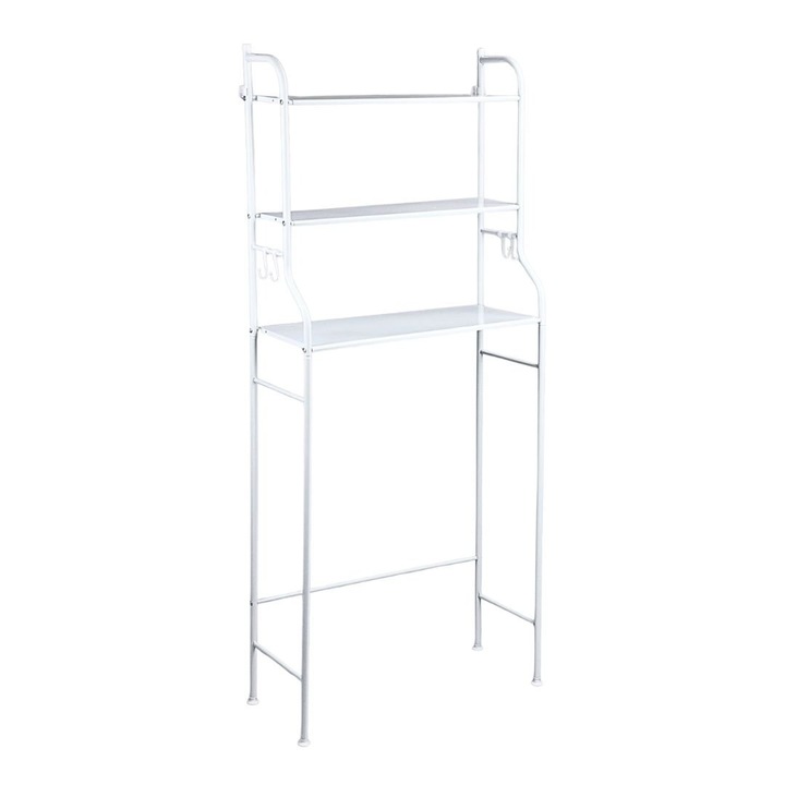 Метална стойка за съхранение, 3 рафта, за пералня, Storage Solutions, 65x38x155 см