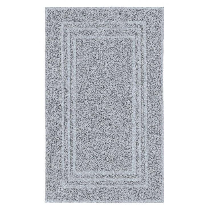 Covorase Baie Kleine Wolke Lodge, Gri Deschis, 50x80 cm, 100% Bumbac Natural, Uscare Rapida