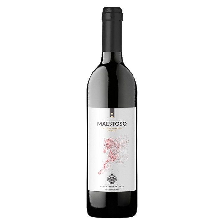 Vin rosu Merlot Barrique, Sec, MAESTOSO