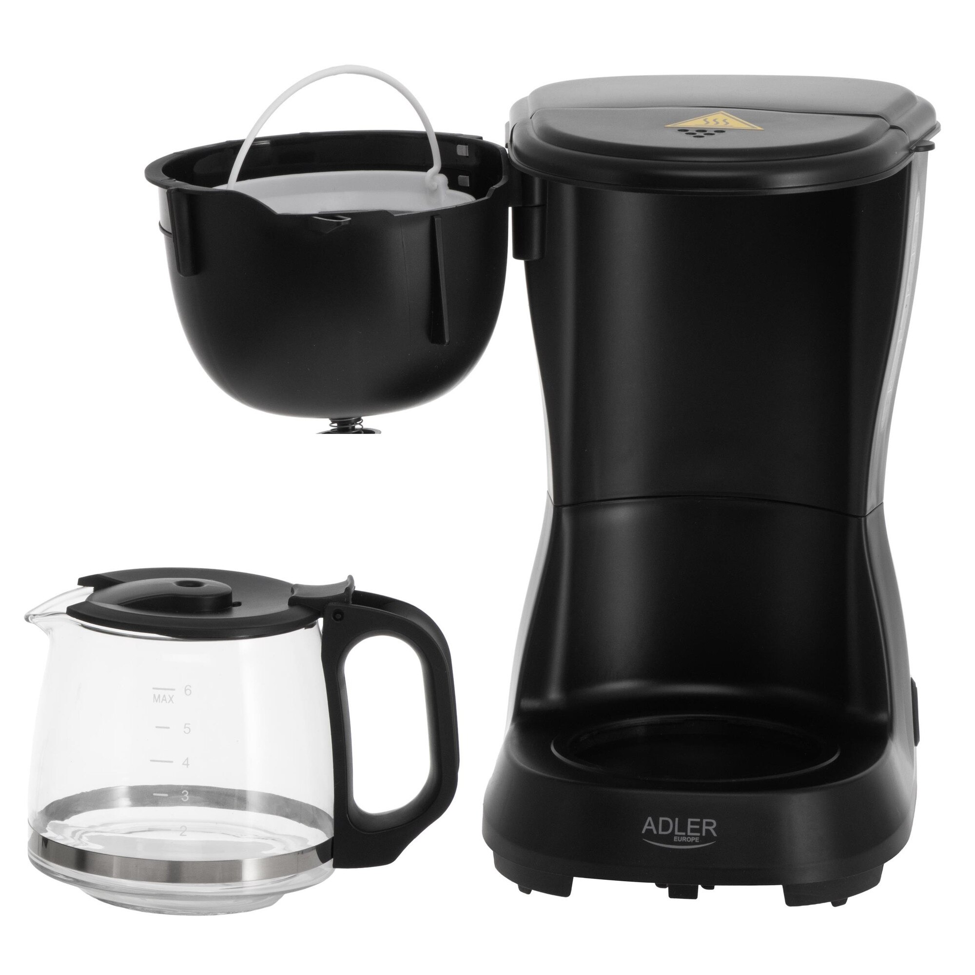 Espressor filtru Adler AD 4381b compact negru 0.6L