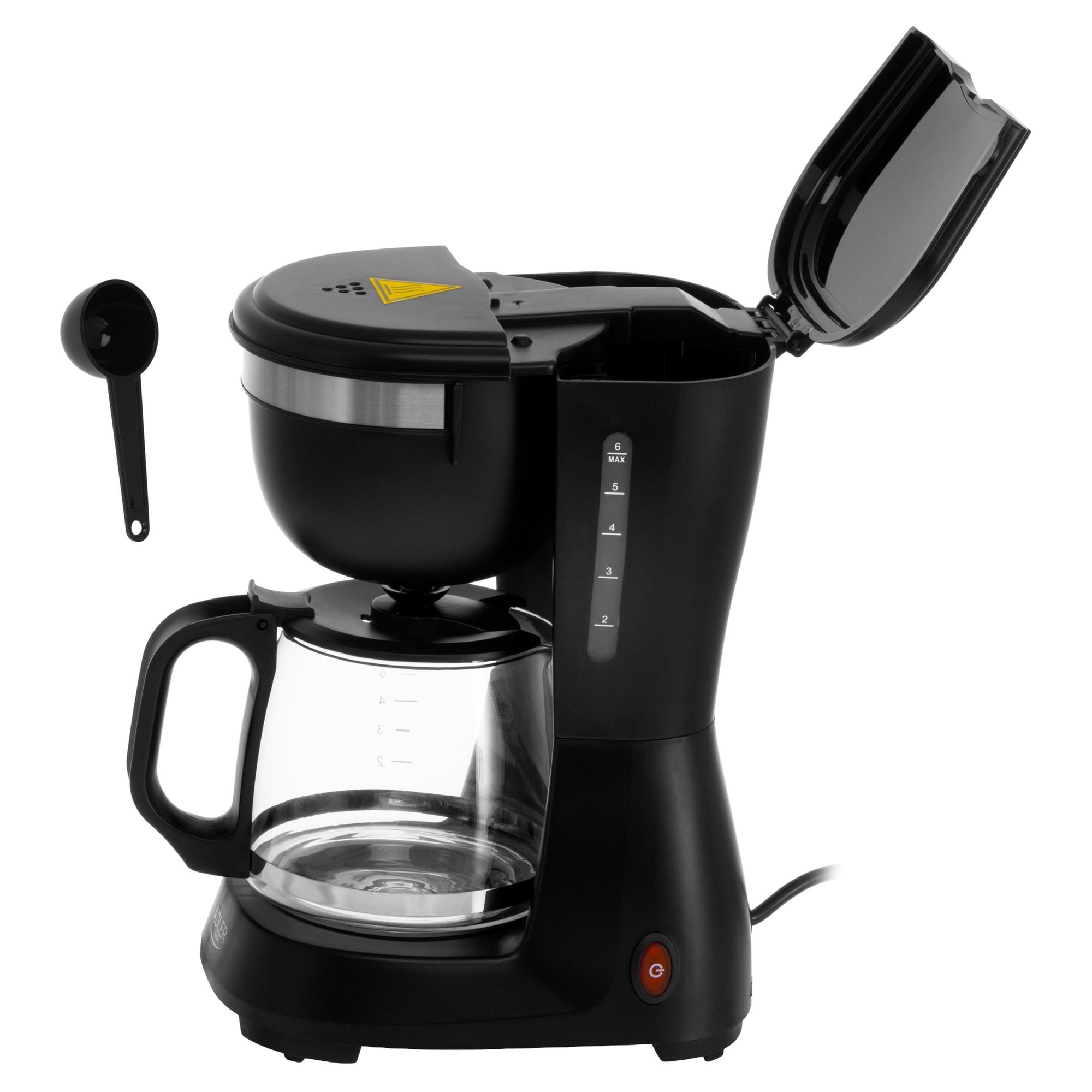 Espressor filtru Adler AD 4381b compact negru 0.6L