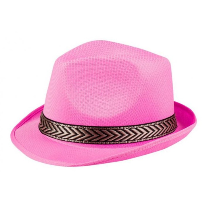 Palarie Funky Roz pentru femei marime Universala