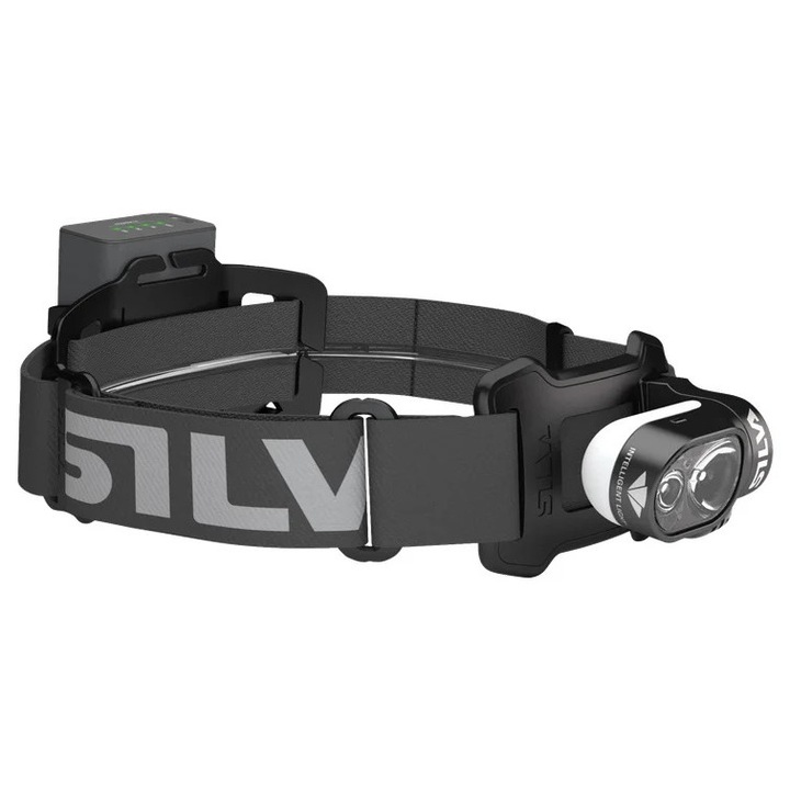 Челник, Silva, Cross Trail 6H, черен, 2.0Ah, за бягане, за колоездене, комплектът включва: челник, стойка за каска, USB-C кабел, 2.0Ah батерия, държач за батерия, ръководство за употреба, оригинална опаковка, материал: пластмаса