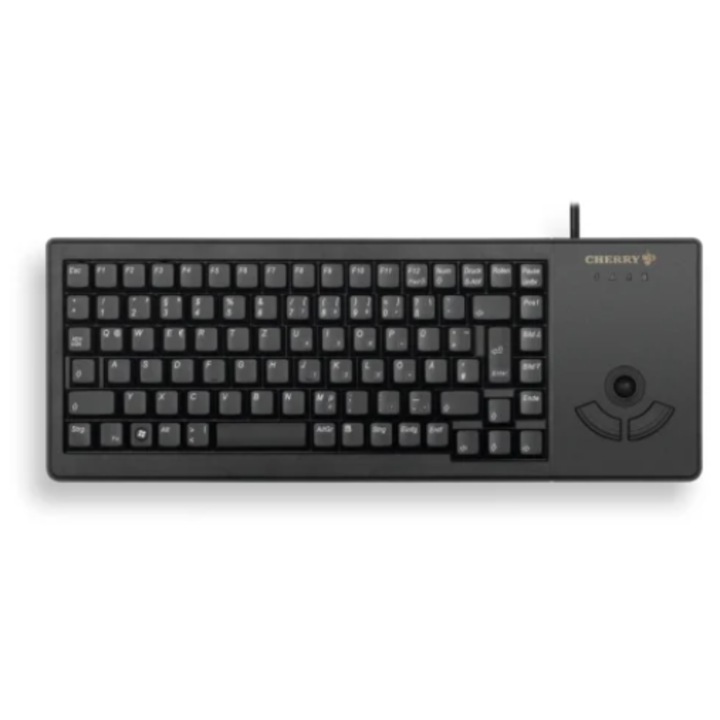Клавиатура с тракбол Cherry XS Compact с кабел USB 89 клавиша черна