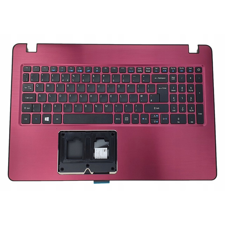 Калъф и клавиатура за лаптоп Acer Aspire F5-573, F5-573G, F5-522, F5-522G, червен, 15.6 инча