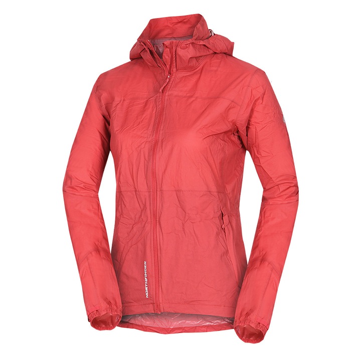 Jacheta femei impermeabila NORTHFINDER Northkit BU-4268OR, Coral