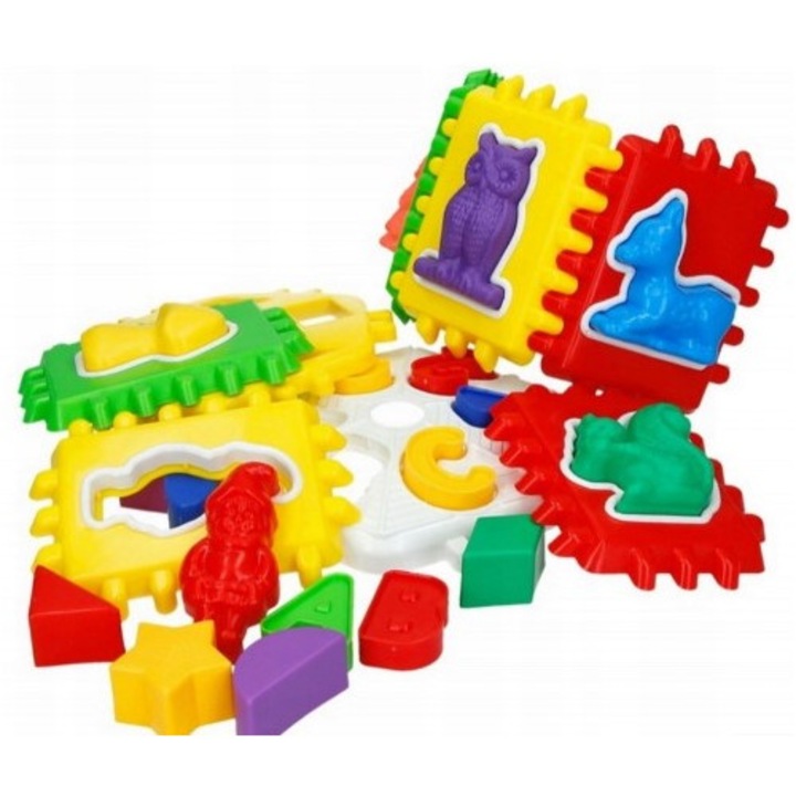 Cub educativ NINA, multicolor