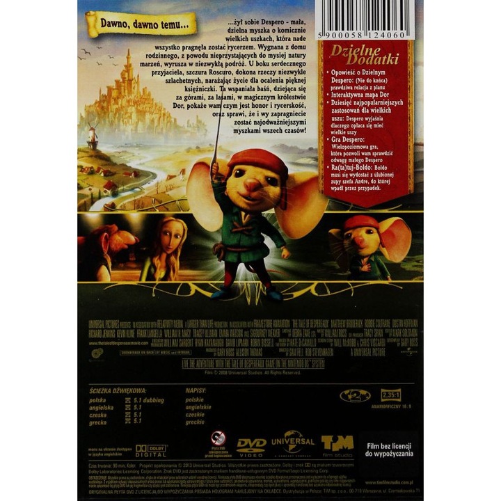 Легендата за Десперо [DVD]