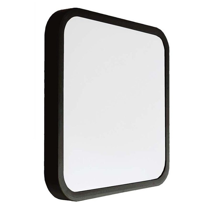 Квадратна LED стенна лампа, 18W, студено бяла 6500K, 1830 lm, IP44, SMD Samsung чип, 250 x 250 x 65 мм, черна