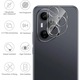 Folie protectie camera telefon, set 2 bucati, sticla securizata, 9H, transparent, pentru Honor 400 Pro
