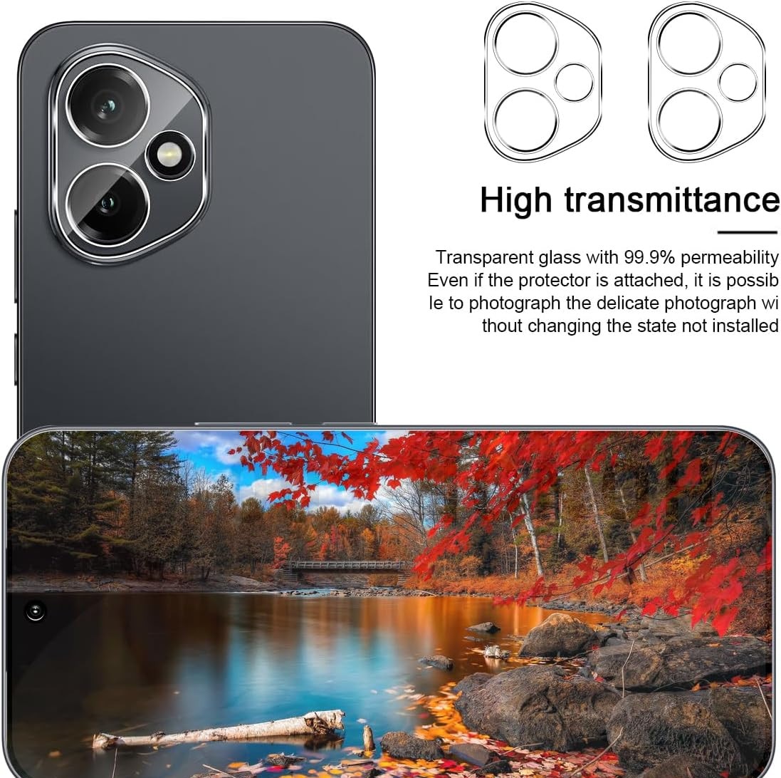 Set 2 folii protectie camera telefon, Sticla securizata 9H, Pentru Honor 400, Transparent