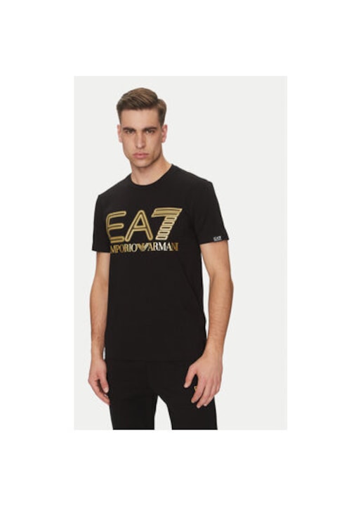 Мъжка тениска Ea7 Emporio Armani, 7M001106 AF10373, Синтетичен материал, Черен, Черен, L
