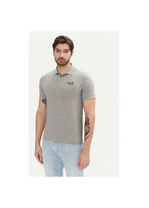 Мъжка поло риза Ea7 Emporio Armani, 8NPF14 PJVQZ, Памук, Сив, Сив