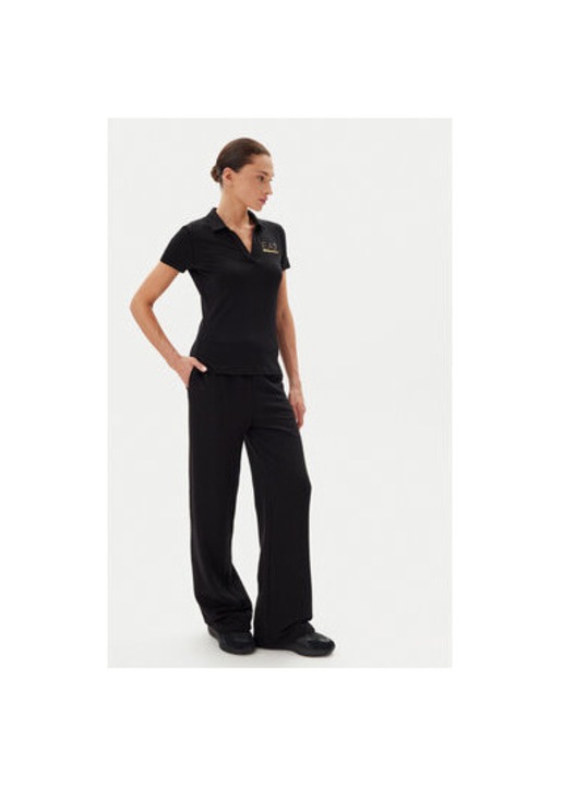 Noi polo Ea7 Emporio Armani, 7W000266 AF12500, Pamut/Modal, 45667, Fekete