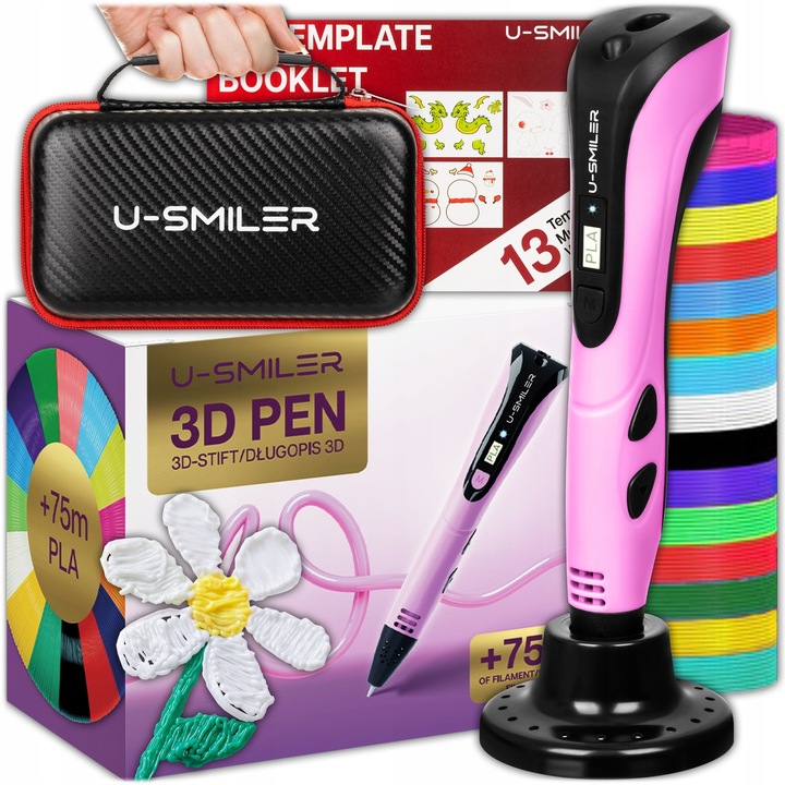 Pix 3D, Imprimanta 3D Pen, Generatia a 4-a, 75 Metri, Colorat