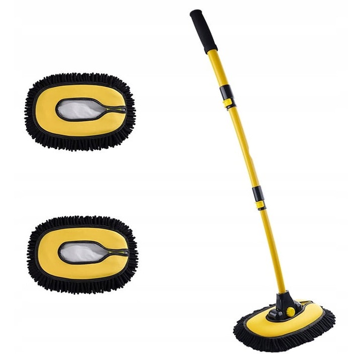 Perie pentru spalarea masinii, Edibazzar, set 3 buc, microfibra, moale, XL