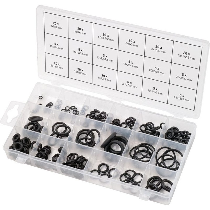Set O-Ringuri pentru Climatizare, KS Tools, 225 bucati