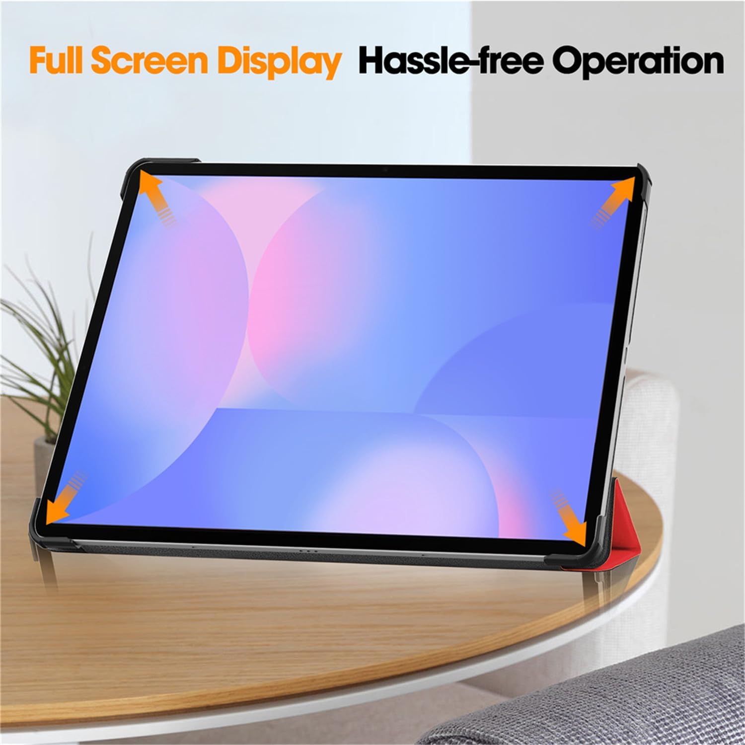 Husa tableta pentru, Samsung Galaxy Tab S10 FE+ 13.1 Inch 2025(SM-X620 / X626 ), auto functie sleep/wake tip stand, Rosu