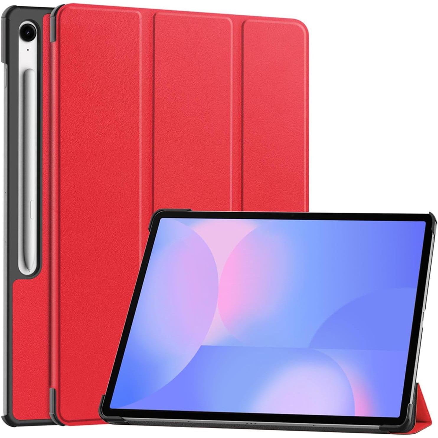 Husa tableta pentru, Samsung Galaxy Tab S10 FE+ 13.1 Inch 2025(SM-X620 / X626 ), auto functie sleep/wake tip stand, Rosu