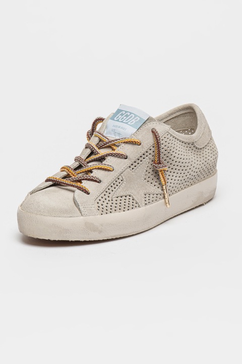 GOLDEN GOOSE, Pantofi sport Super-Star 2 din piele, Gri