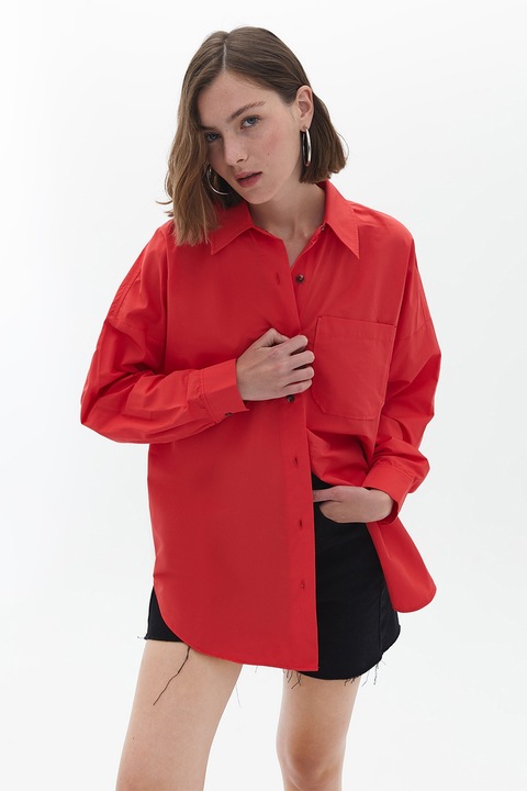 OXXO, Camasa cu maneci cazute, Rosu