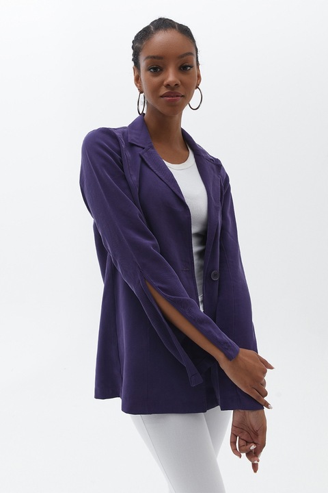 OXXO, Sacou uni regular fit, Albastru indigo