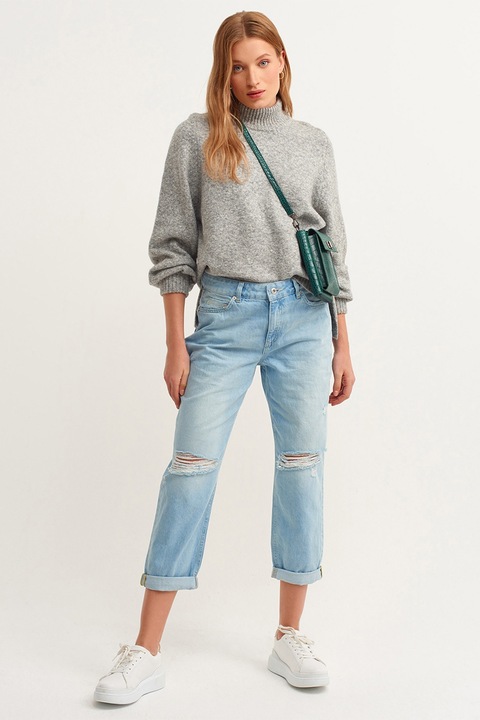 OXXO, Blugi crop drepti, Albastru deschis