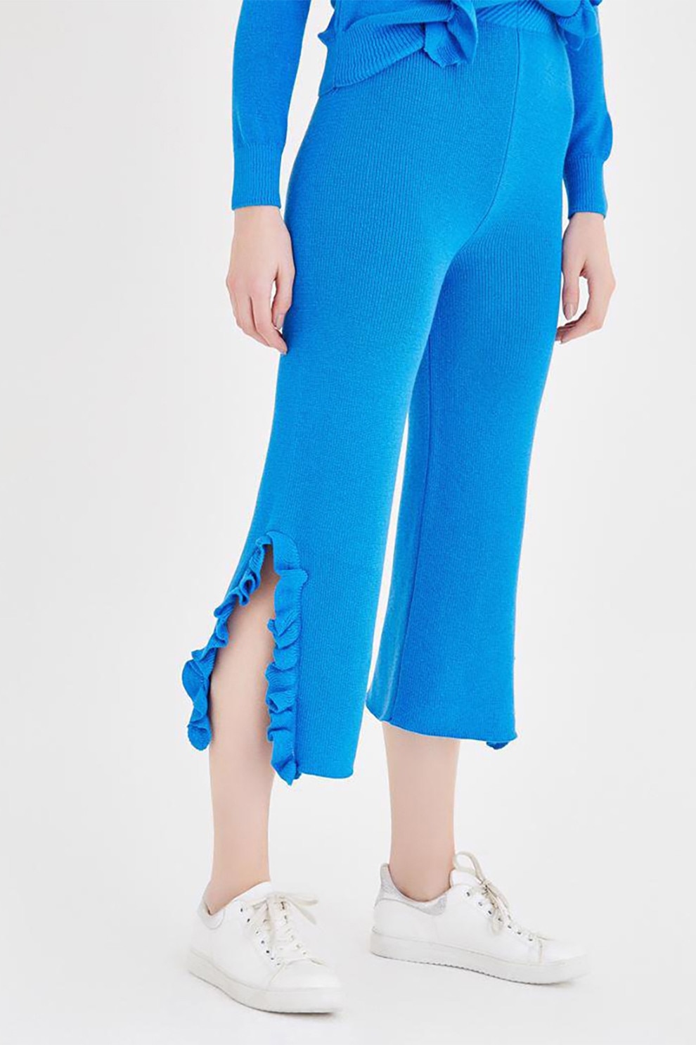 OXXO, Pantaloni trei sferturi, Albastru azur, S