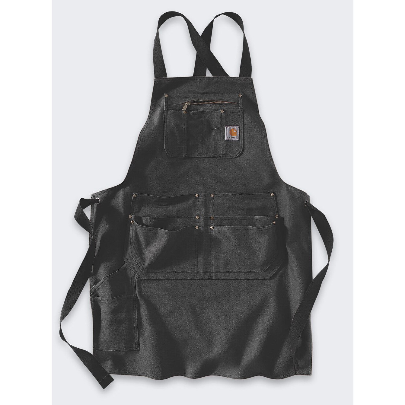 Sort Carhartt Duck, negru, 100% bumbac, 407g/m2, cu multe buzunare