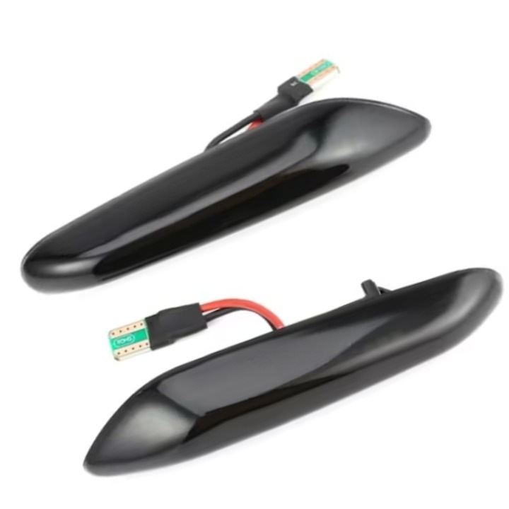 2 x Dinamikus szekvenciális LED sárvédő irányjelző sztt, BMW E46/E36/E90/E91/E60/E61/E87/E88/E92/E93/X1/X/E83/X5/E53/E81 modellekhez